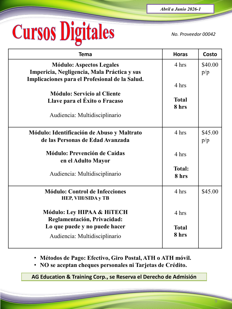 Pagina 9 del programa